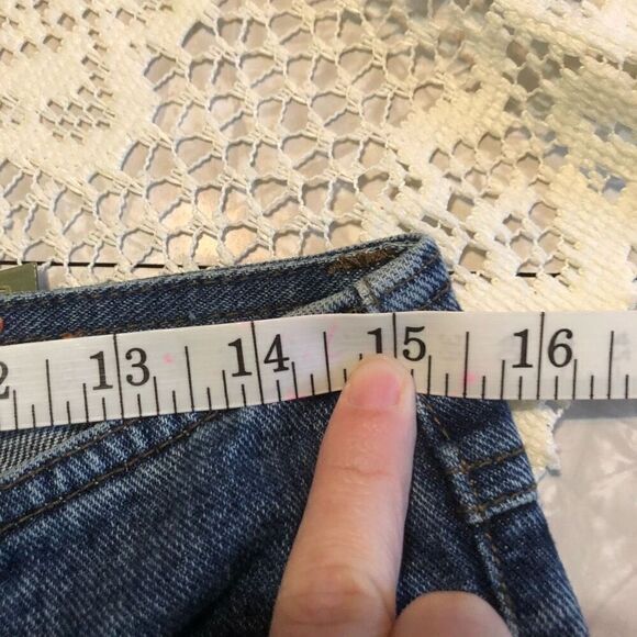 y2k mudd flare jeans low rise medium wash size 9 100% cotton 30.5 inseam - Picture 8 of 11